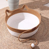 Handwoven Cotton Rope Cat Bed