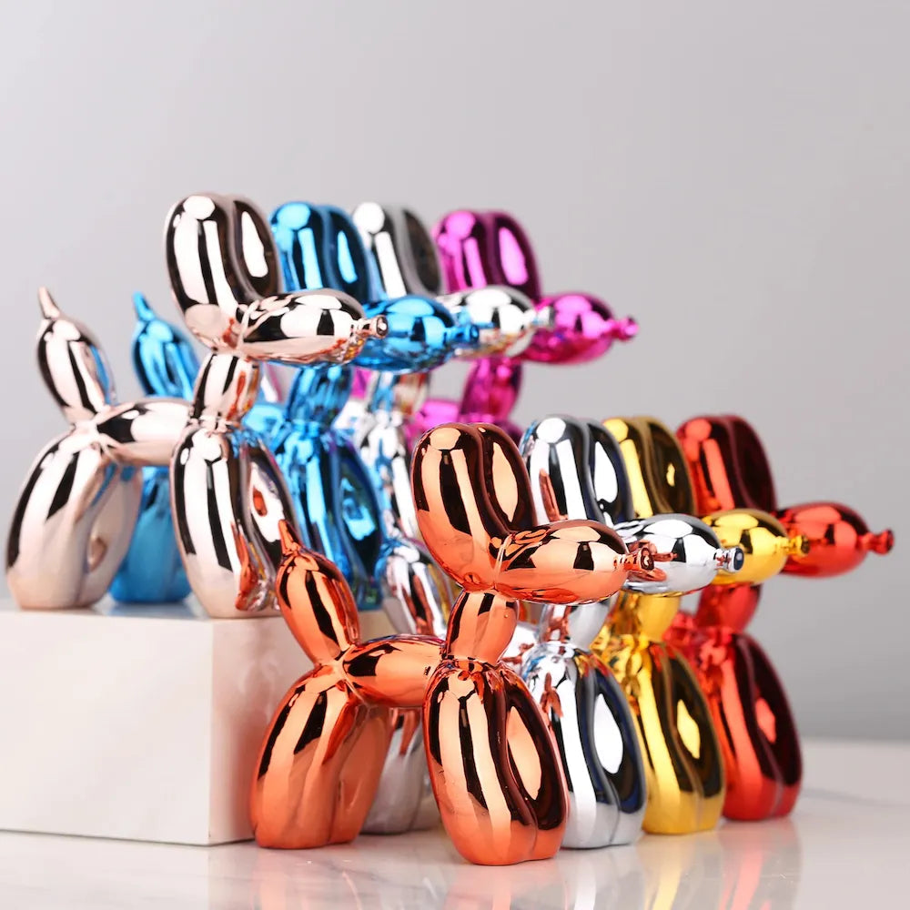 Mini Ceramic Balloon Dog Statue