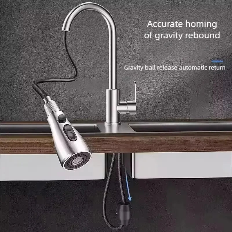 Stainless Steel Pull-Out Faucet