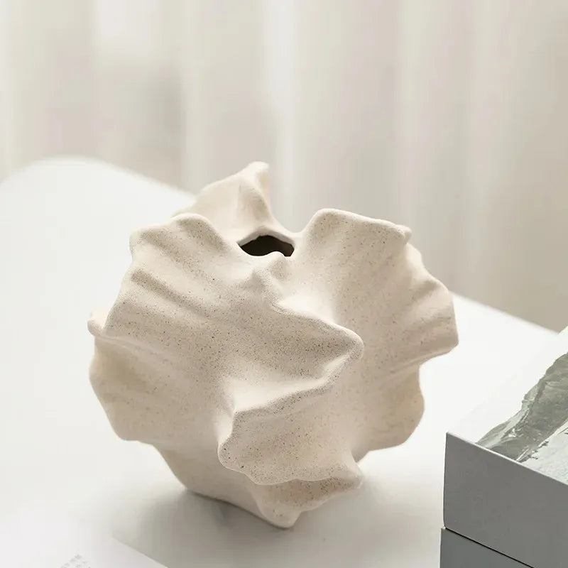 Petal Waves Porcelain Vase