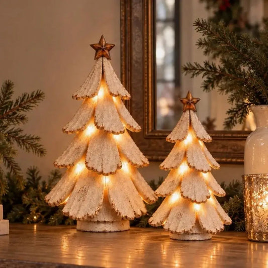 Vintage Lighted Christmas Tree Figurine