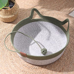 Handwoven Cotton Rope Cat Bed